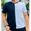 Black And White Men's Short Sleeve T Shirt New Style 100% Comfortable, Durable & Soft Material.. 