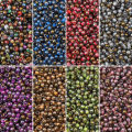 Wholesale 10/450g 170/5800Pcs 6/O 4 mm Glass Seed Beads Metallic Seed Beads for DIY Jewelry Craft Sewing Making Accessories. 