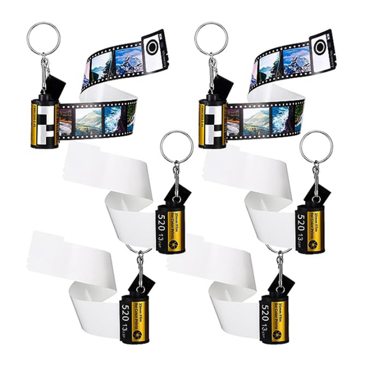 6Pcs Camera Film Roll Keychain Custom Keychain Sublimation