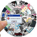 50pcs Funny Cartoon Software Engineer Stickers IT Programming Decals For Laptop Water Bottle Phone Geek Waterproof Graffiti. 