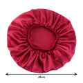 Large Night Sleeping Cap Hair Bonnet Hat Head Cover Satin Wide Band Adjust Caps Jessica. 