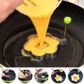 【BestGO】Single 1pcs Random Fried Egg Rings Mold Non Stick for Griddle Pan Egg Shaper Pancake Maker with Handle Stainless Steel Egg Form Cooking. 