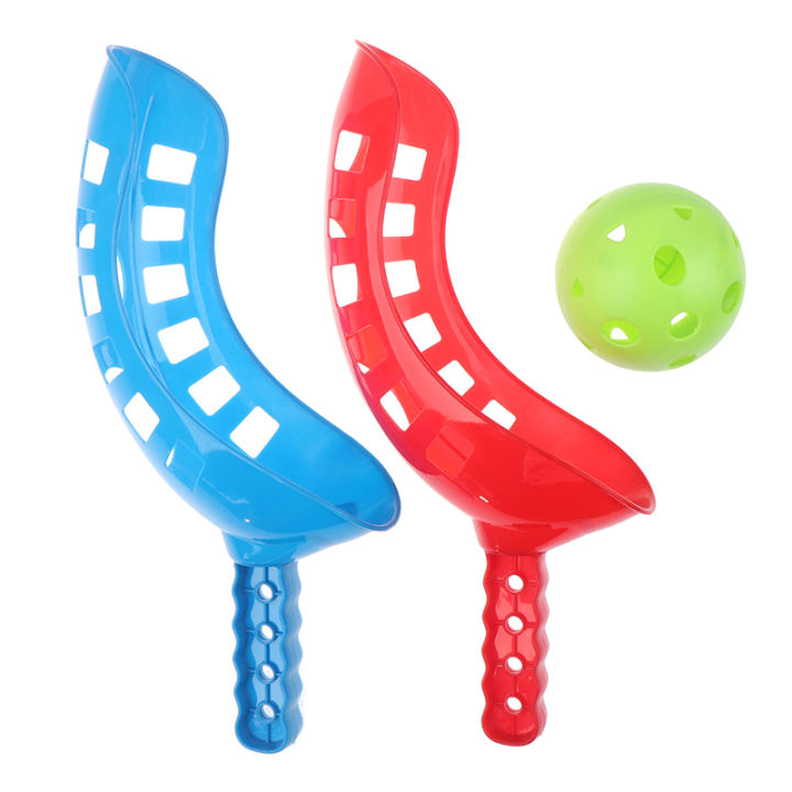 Scoop Ball Set Catching Game Trackball Sport Lacrosse Racket Game Toys Kids