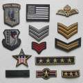 Embroidered Military Patches For Clothing Thermoadhesive Patches Military Badges Iron On Patches On Jeans Embroidery. 
