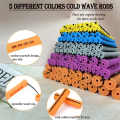 100 Pcs Perm Rods Hair Perm Rods with Elastic Rubber Band for Women Hairdressing Styling Tool. 