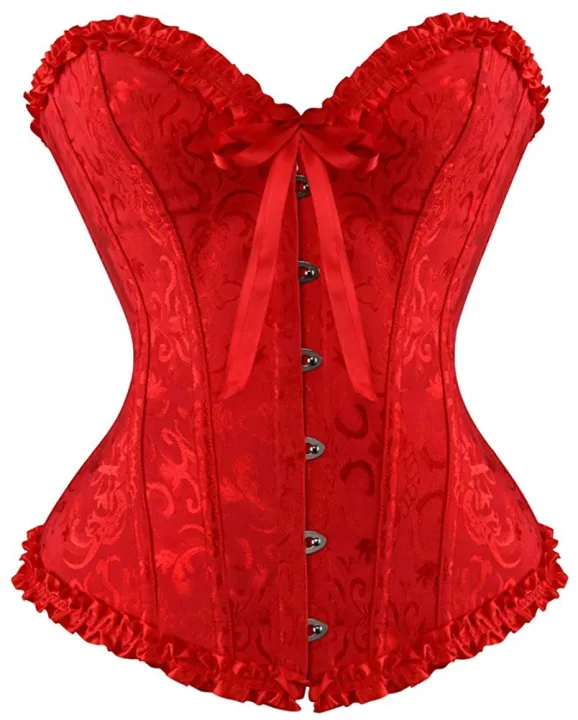 Corsets%20for%20Women%20Corset%20Top%20Bustier%20Overbust%20Lace%20Up%20Corset%20Plus%20Size%20Waist%20Support%20Belt%20-%20Image%207