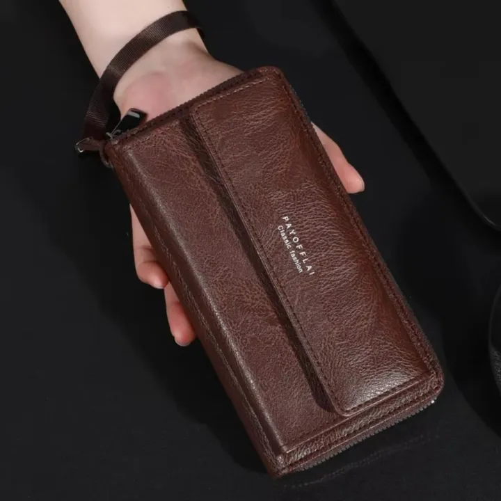 Long%20Men's%20Wallet%20Pu%20Large%20Capacity%20Business%20Wallet%20Zipper%20Double%20Layer%20Men%20Clutch%20Bag%20Handbag%20-%20Image%207