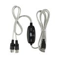 MIDI to USB Cable Converter Connector PC to Synthesizer Music Keyboard Adapter for Home Music Studio. 