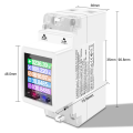 AT2PW 100A Tuya Din Rail Energy Meter Smart Switch Remote Control Replacement Accessories AC 220V Digital Volt Kwh Frequency Factor Meter. 