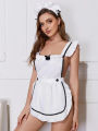 Women's waitress costumes lingerie outfit cosplay uniform dressactual halloween costumes from French waitress uniform lingerie. 