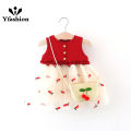 Yfashion Baby Girls Cotton Summer Sleeveless Dress Cute Lace Princess Sundress Casual Cotton Skirt For 1-3 Years Old Girls Cotton. 