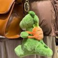 Carrot Plush Dinosaur Keychain Room Decor Stuffed Strawberry Dinosaur Plush Pendant Decoration Lovely Dinosaur Plush Doll Keyring Plush Gift. 