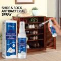 60ml Shoe Shock Antibacterial Spray Foot Odor Shoes Stink Freshener Socks Odor Remover Spray Refresh Antiperspirant. 