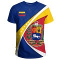 Fashion Men's T-shirt Venezuela Flag Print TShirt Men Clothing Oversized Short Sleeve Casual Streetwear Blouse Male y2k clothes. 