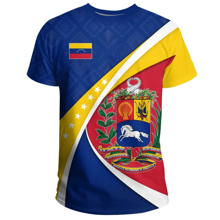 Fashion%20Men's%20T-shirt%20Venezuela%20Flag%20Print%20TShirt%20Men%20Clothing%20Oversized%20Short%20Sleeve%20Casual%20Streetwear%20Blouse%20Male%20y2k%20clothes%20-%20Image%202