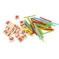Mathematical Intelligence Stick for Kids  Pre-School Montessori Educational Toys  Early Learning. 