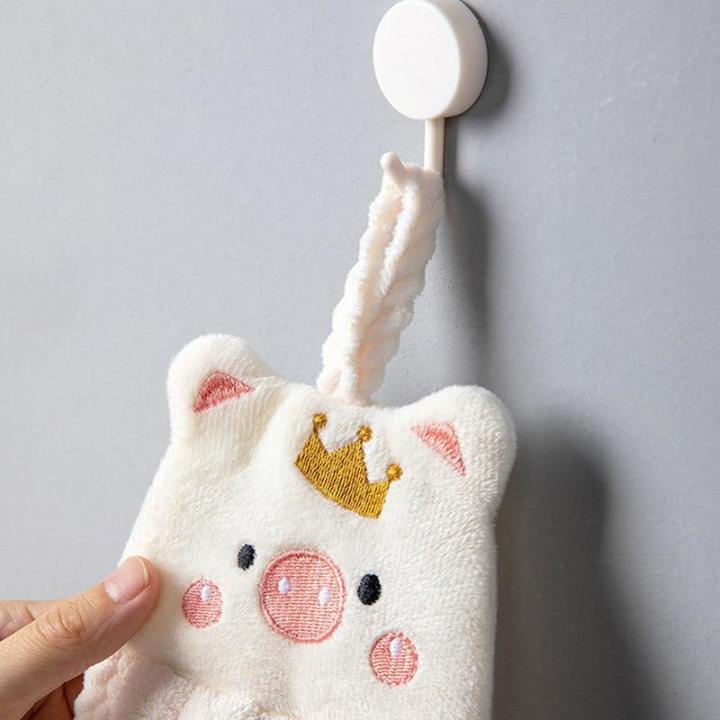 Hanging%20Kitchen%20Towels%20Cute%20Piggy%20Quick%20Drying%20Bathroom%20Hand%20Towels%20Hand%20Towels%20With%20Hanging%20Absorbent%20Coral%20Fleece%20Soft%20Thick%20-%20Image%204