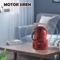 AC 220V Red Metal Motor Driven Air Raid Siren Horn Alarm. 