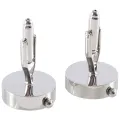 Mechanical Watch Movement Cufflinks for Mens Shirt Cuff Functional Watch Mechanism Cuff Modeling Cufflinks Easy Install Easy to Use. 