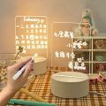 [ Featured ] Romantic Creative Gift 3D DIY Calendar Table Lamp LED Note Message Board Night Light Acrylic USB Light With Pen Wedding Festive Room Decor. 