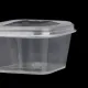 50Pcs/Pack Square Sauce Cup With Cover Clear Mini Plastic Dipping Sauce Cups. 