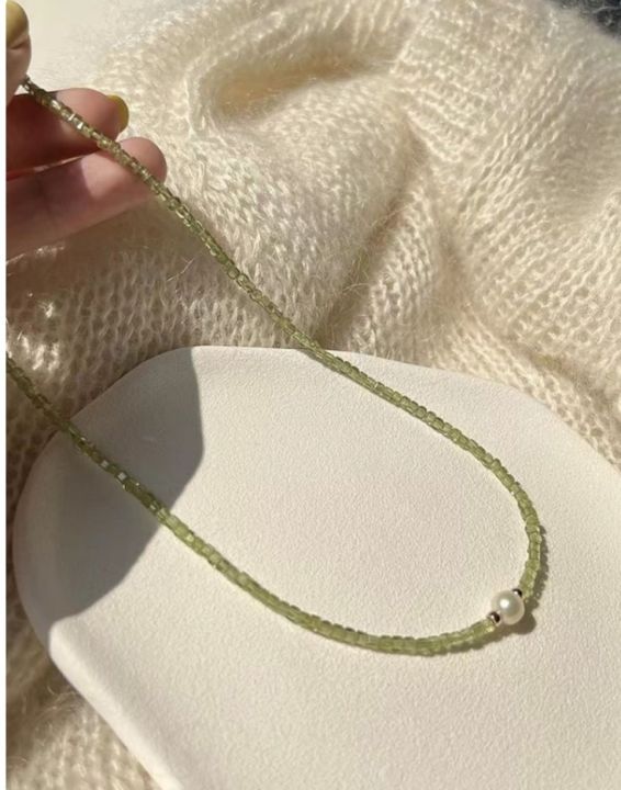 new%20style%20Peridot%20necklace%20peridot%20beaded%20necklaceChoker%20Beaded%20Necklace%EF%BC%8CPearl%20Beaded%20Necklace%EF%BC%8CNatural%20Peridot%20Necklace%20-%20Image%204
