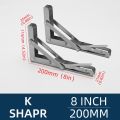 8-24 Inch Steel Heavy-Duty Folding Bracket,High Load-Bearing Wall-Mounted Folding Table Frame, Furniture Hardware. 