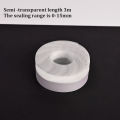 1/2/3M Self-adhesive Sealing Strip Door And Window Glass Window Anti-collision Rubber Strips Silicone Gel Sound Insulation Strip 1Roll. 