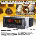 ZL-7802D Automatic Incubator Multifunctional Temperature and Humidity Controller Digital Hygrostat Thermostat for Eggs Turning and PID Control. 