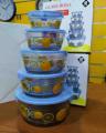 5 Piece Microwave-safe Glass Bowl Set. 