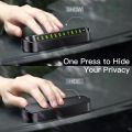 Temporary Parking Card Luminous Car Phone Number Plate. 