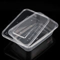 50Pcs  750ML Transparent Disposable Lunch Box. 