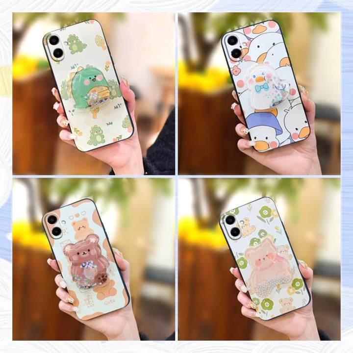 Cute Silicone Phone Case For Samsung Galaxy A07 Skin feel silicone Back Cover Glisten Anti-knock Simplicity Soft Case