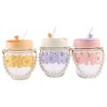 Coffee Cup Tumbler with Straw & Lid - Glass Sipper Travel Cute Cup for Girls - Diwali Gift for Daughter Sister - Christmas Day. 