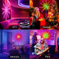 Auoyo  Firework LED Strip Lights Dream Color Lamp Christmas Lights RGB Strip Lights Smart Flexible LED Firework Lights Music Sound Sync Lights with APP Remote Control USB Powered. 