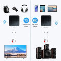 Bluetooth 5.0 Audio Receiver Transmitter 2 IN 1 RCA 3.5MM AUX Jack USB Dongle Stereo Wireless Rechargeable Battery & Direct Power USB Adapters For Car TV PC Headphone KN321 | KN326 | KN328. 