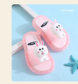 [35 Size/19.5Cm][Pink] Kids  Fashion Flat Sandals Cartoon LED Light Slippers Flip High Quality Sale Price. 