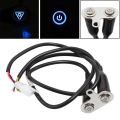 LED Motorcycle ON-OFF Hazard Light Switch Double Emergency Warning Flasher Button Switches Electric. 