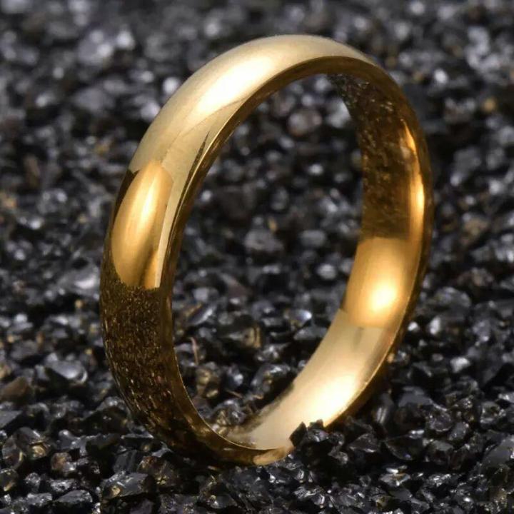 Normal Rings Daraz Stainless steel gold plated rings | Daraz.lk