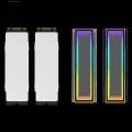 New style Ssd Heat Sink Ultra-thin Rgb Nvme Ssd Cooler for Gaming Laptop Desktop Fast Heat Dissipation Block for Game Console M.2 Nvme Solid State Drive Heat Sink Multi-layered Lighting Effect. 