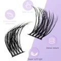10/12/14mm 110 Clusters Natural DD Curl Individual Lashes Extension Kit Segmented False Eyelashes With Glue DIY Makeup Products. 