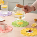 Coasters Placemat Cute Daisy Coaster Bowl Pad Tea Coaster Bar Cup Mat Silicone Coaster Cup Mat Creativity Coaster. 