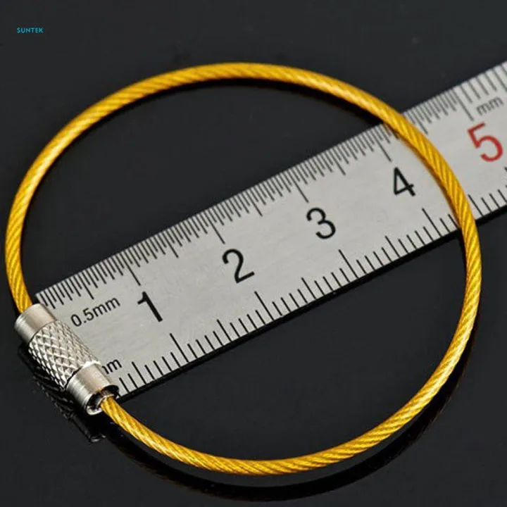 20Pcs%20Cable%20Wire%20Loop%20Luggage%20Tag%20Loops%20Stainless%20Steel%20Metal%20Wire%20Straps%20-%20Image%205