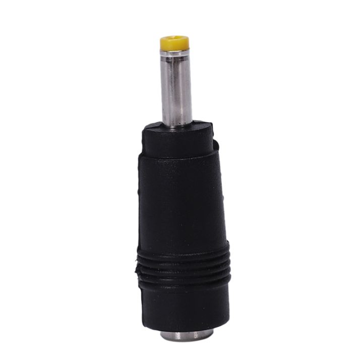 Yellow Tip 4.0x1.7 mm Male Plug to 5.5x2.1mm Female Jack DC Connector Black