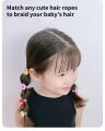 20 pcs Cute Cartoon Elastic Hair Ties Candy Color Decorative Accessories For Girl. 