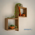 Wooden Shelf / Solid Wood Hanging Box Shelf/ Modern Wall Box Rack Nadun Wood. 