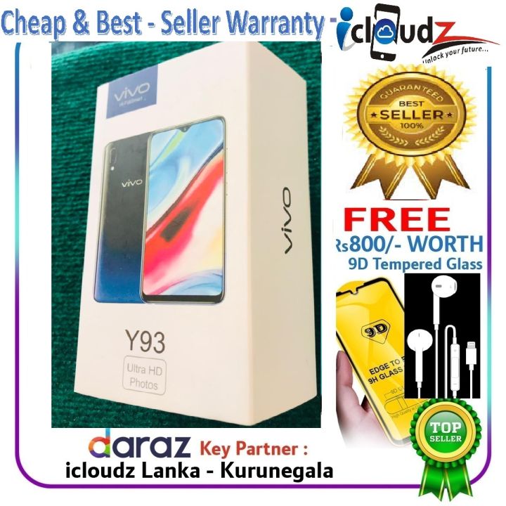 Vivo Y93 6GB RAM 128GB ROM *බට්ජෙට් දුරකථනය* - ( නොමිලේ චාජර් + දත්ත කේබලය + හෑන්ඩ්ස්ෆ්‍රී + ටෙම්පර්ඩ් වීදුරු සහ පසුපස කවරය  )