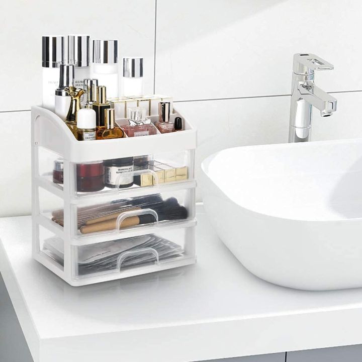 Makeup%20Organizer%20with%201%20Drawer%20Storage%20Unit%20%7C%20Large%20Capacity%20Clear%20Display%20case%20for%20Jewelry,%20Cosmetics,%20Makeup%20and%20Desktop%20Units%20(Size%20-%20270mm%20x%20170mm%20x%20235mm%20-%20Image%206