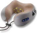 Rechargeable U Shaped Cervical Massage Pillow Neck Massager Vibration Pillow, Multifunctional Shoulder and Electric for Relax Muscles Fatigue. 