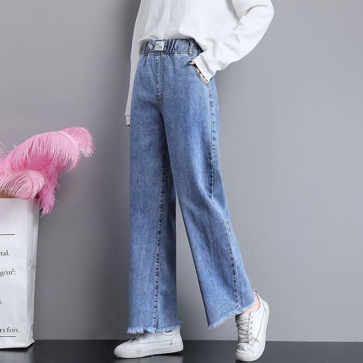 Junior%20High%20School%20Student%20Wide%20Leg%20Jeans%20for%20Women%20Spring%20and%20Autumn2023New%20Girl%20Loose%20Waist%20Trimming%20Older%20Children%20Straight-Leg%20Pants%20-%20Image%206
